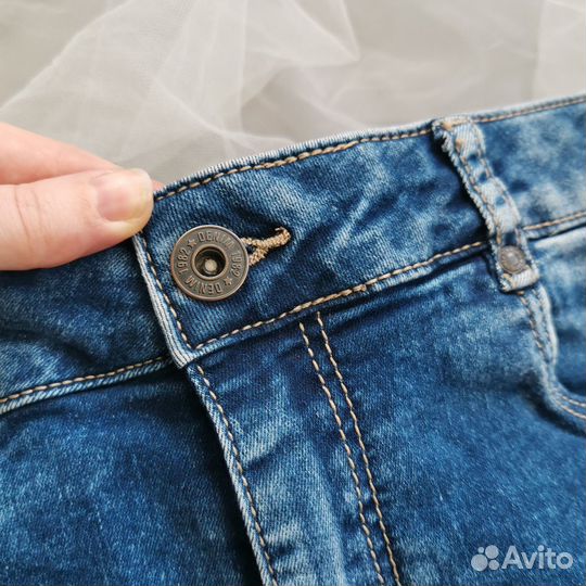 Шорты джинсовые S, 42-44 Германия высокая посадка