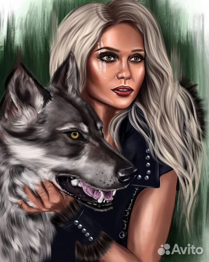 Арт портрет по фото в цифровом формате