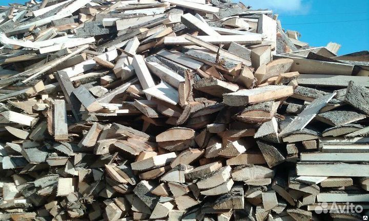Дрова пиленный горбыль сухой