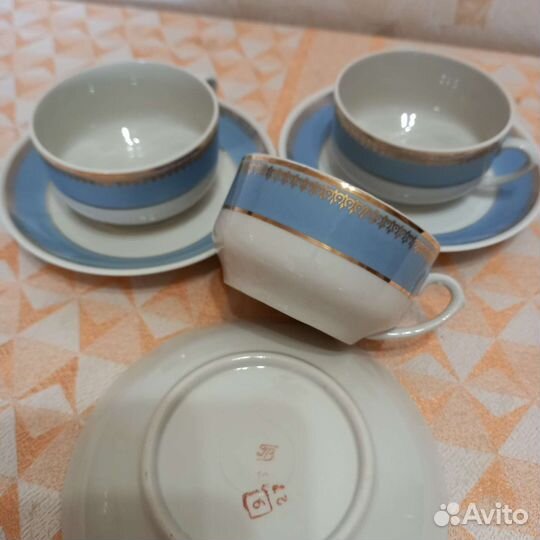 Посуда из СССР Чайные пары.Попредметно