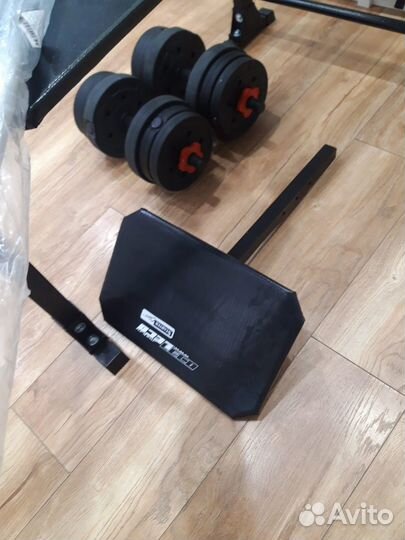 Новый комплект для жима Скамья штанги гантели