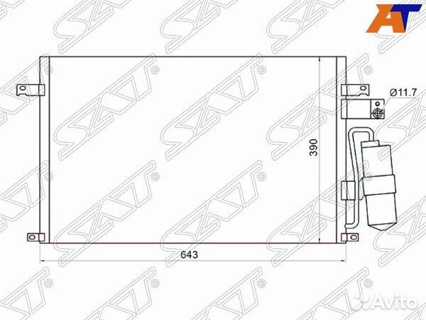 Радиатор кондиционера chevrolet epica 06