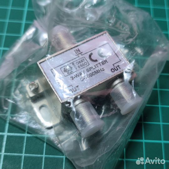 Делитель тв сигнала/антенный сплиттер на 2 тв