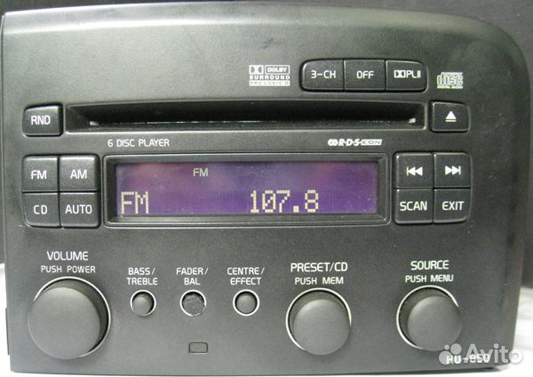 Штатная магнитола volvo HU-850