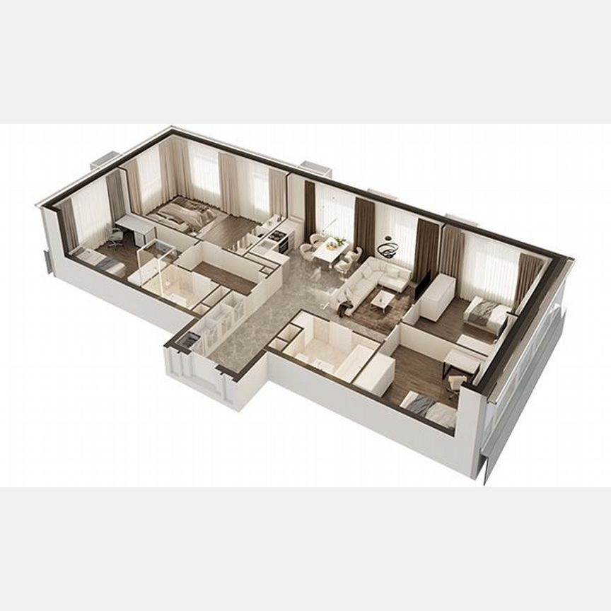 4-к. апартаменты, 95,6 м², 3/30 эт.