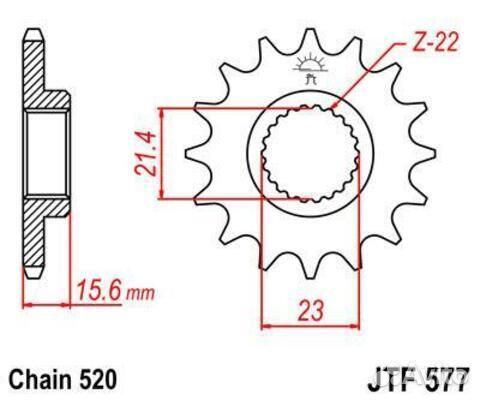 Звезда ведущая JTF577 16