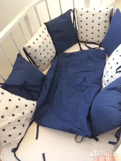 Бортики-подушки для кроватки