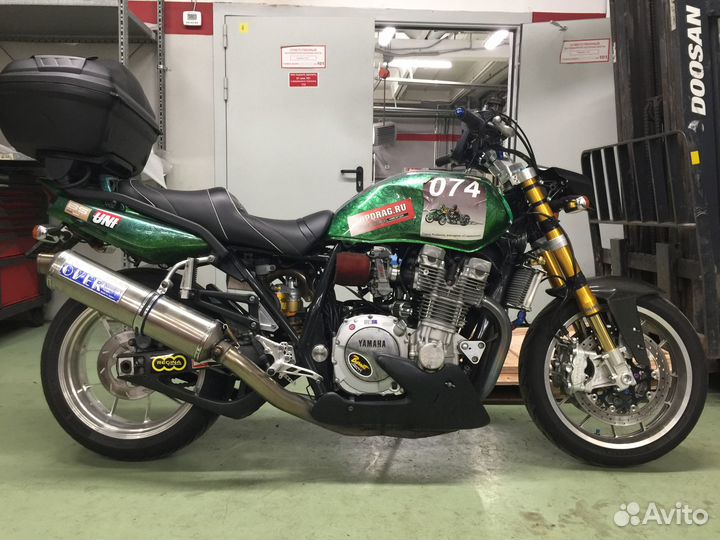 Yamaha xjr1300 custom drag race