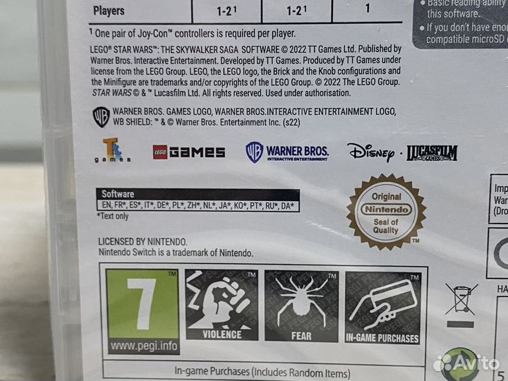 Lego Star Wars Skywalker Saga (Новый) Switch