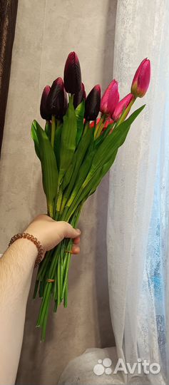 Искусственные цветы тюльпаны