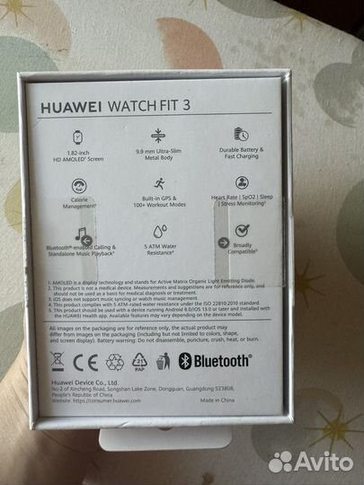 Смарт часы huawei watch fit 3