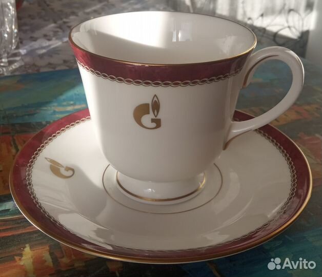 Чайная, кофейная пара фарфор Англия medici