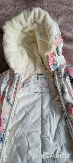 Зимний комбинезон для девочки 80 86 baby go