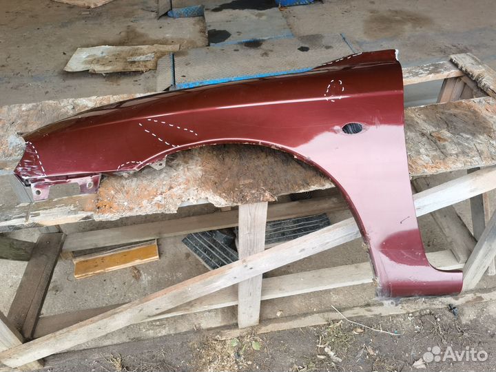 Крыло переднее левое kia spectra