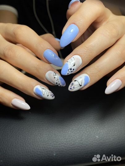 Наращивание ногтей на дому