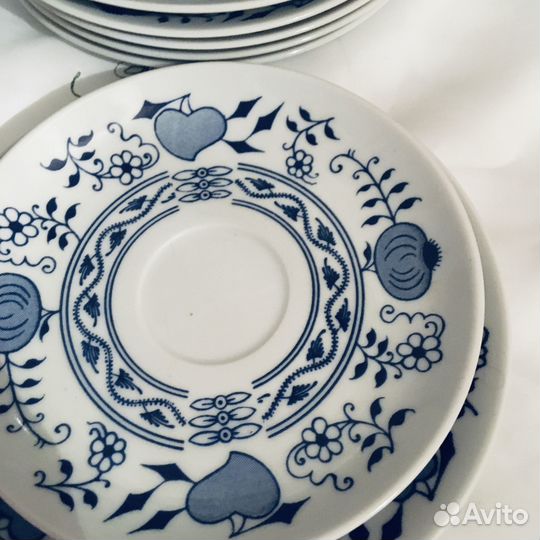 Сервиз чайный Луковый узор Чехия Bohemia Богемия