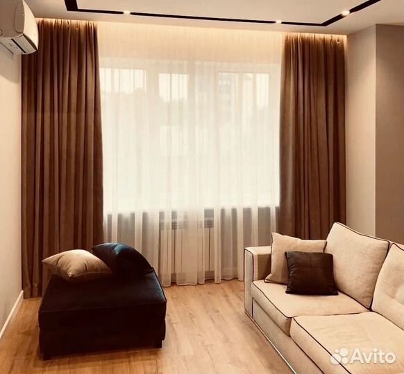 Штора из вуали молочного цвета 700x320