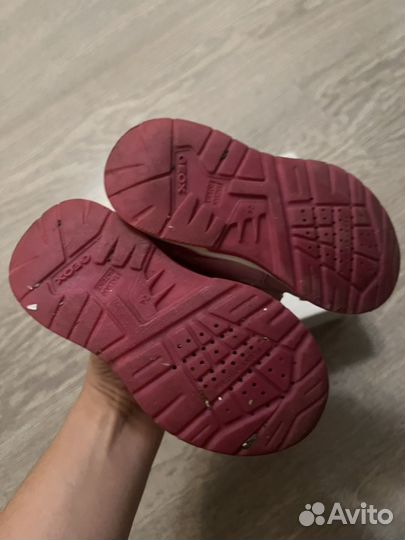 Кожаные кроссовки geox как новые