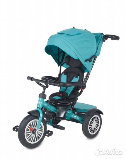 Велосипед трехколесный, коляска с ручкой