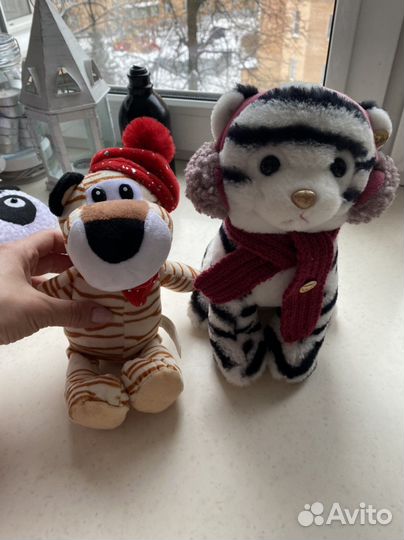 Игрушки пакетом детские мягкие смешарики тигр