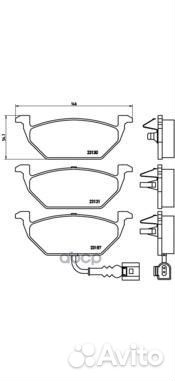 Колодки тормозные дисковые передн. audi A2 (8Z0