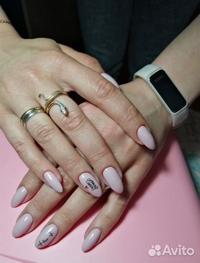 Наращивание ногтей. Маникюр с покрытием