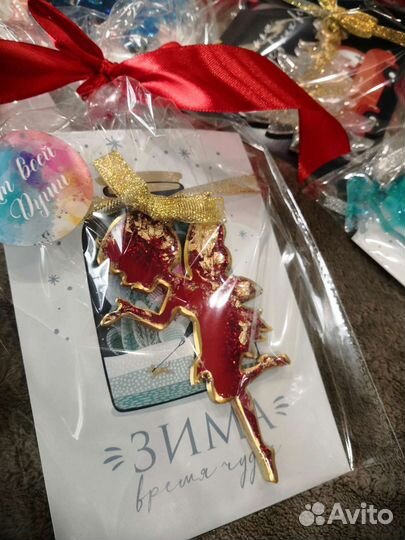 Ёлочные игрушки из эпоксидной смолы