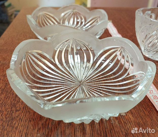 Советский хрусталь вазы салатники
