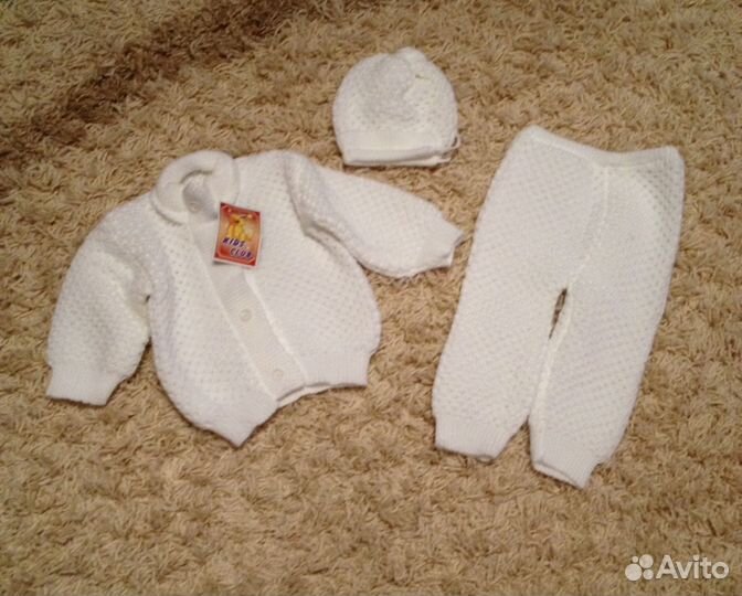 Детский вязанный костюм (новый)