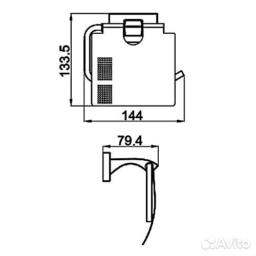 Держатель туалетной бумаги Gappo G0703-6 черный