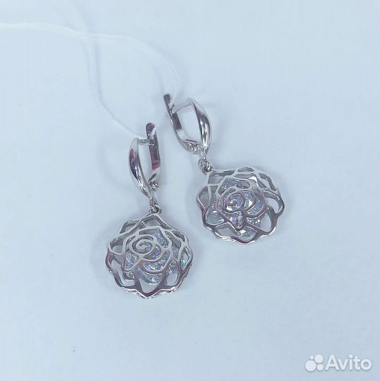 Серьги серебро