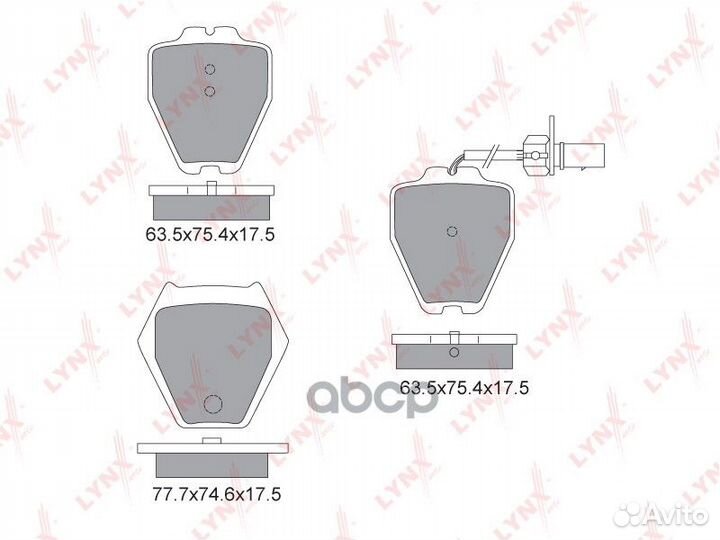 Колодки тормозные дисковые перед BD1225 LYN