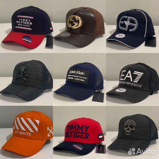 Бейсболка кепка разных брендов (premium)