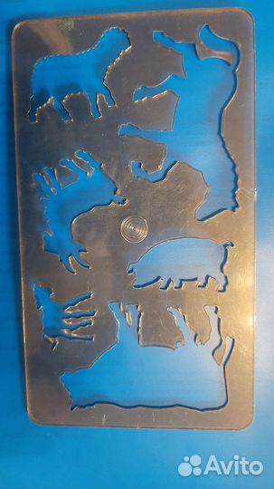 Линейка трафарет, лекало, круглая линейка