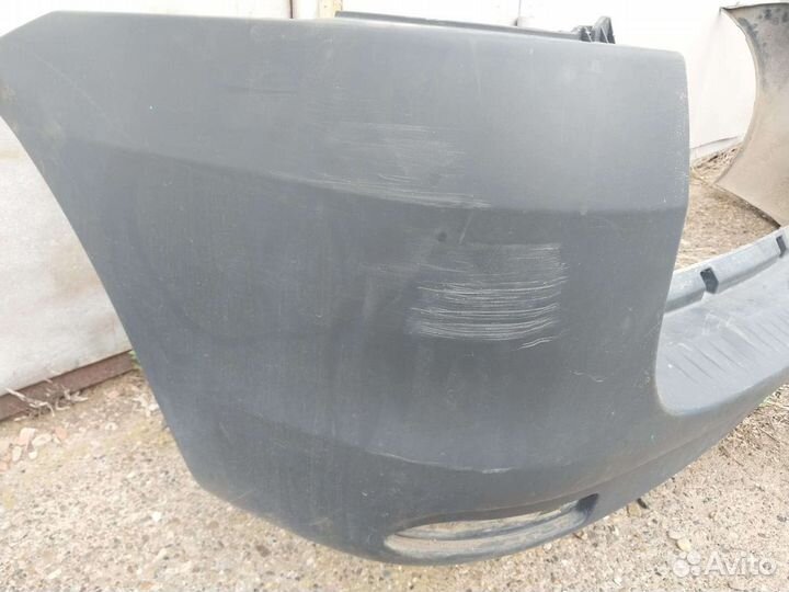 Бампер лада ларгус задний черный