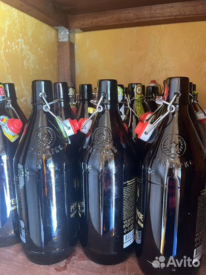 Стеклянная бутылка 1 л