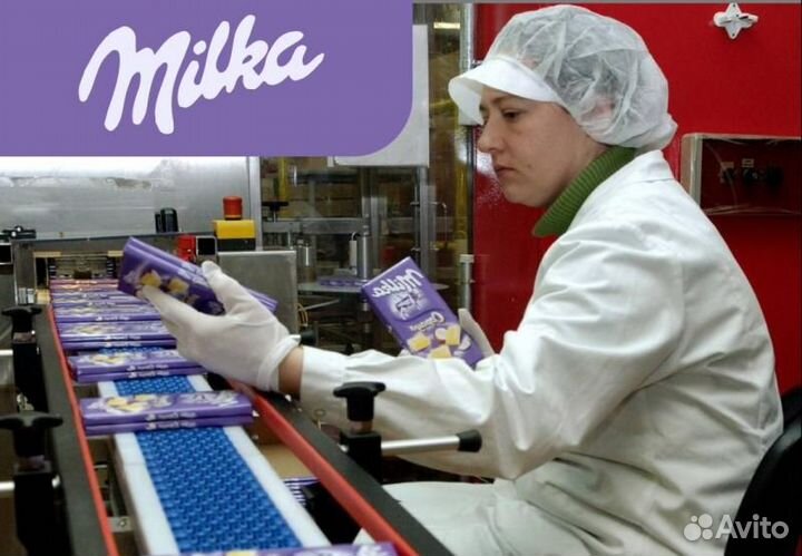 Упаковщик шоколада сидя Вахта 15/30/60 Москва М/Ж