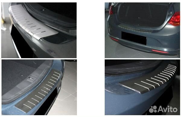 Накладка на задний бампер Opel Astra J 5d