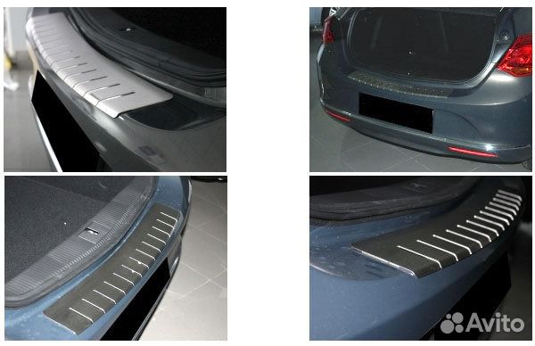 Накладка на задний бампер Opel Astra J 5d