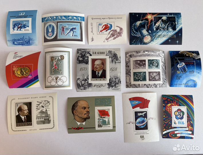 Почтовые марки СССР блоки