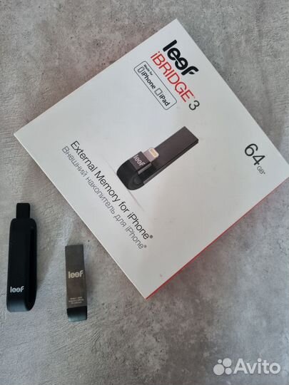 Флэш-накопитель USB Leef iBridge3 64Gb iPhone iPad