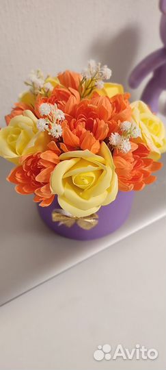 Букеты из мыльных цветов