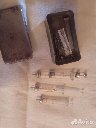 Шприцы стеклянные СССР