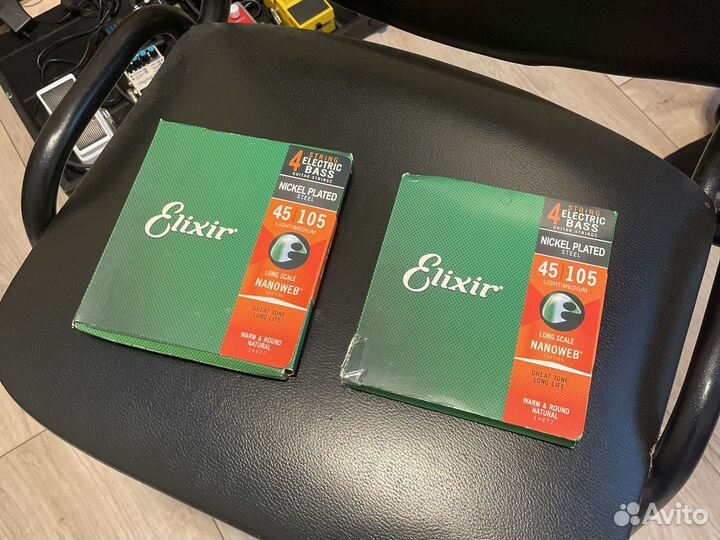 Струны для бас гитары elixir 45-105