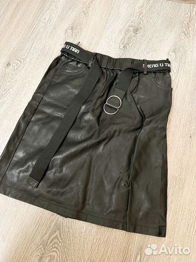 Кожаная юбка