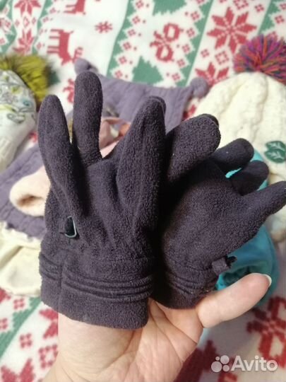 Шапка шлем перчатки краги