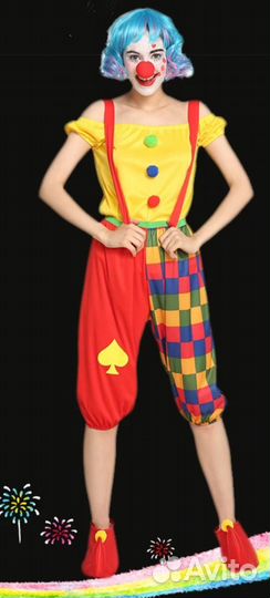 Костюм клоуна взрослый 160-170 см