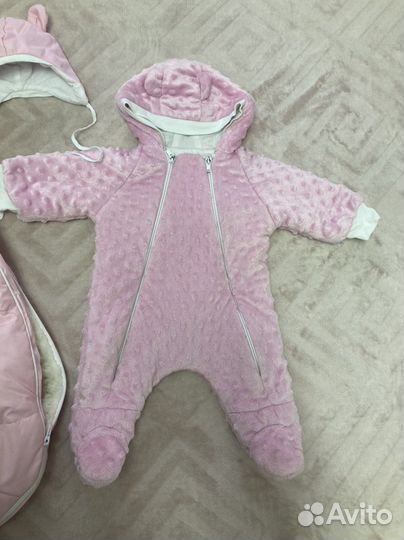 Конверт на выписку зимний для девочки