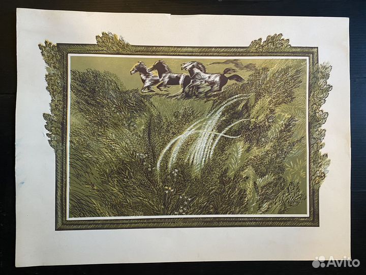 Линогравюры разные 1980-е годы