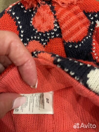 Шапка и варежки комплект